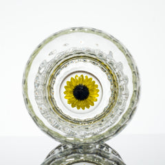 Glass By Blake - Scalloped Sunflower Pilsner Glass