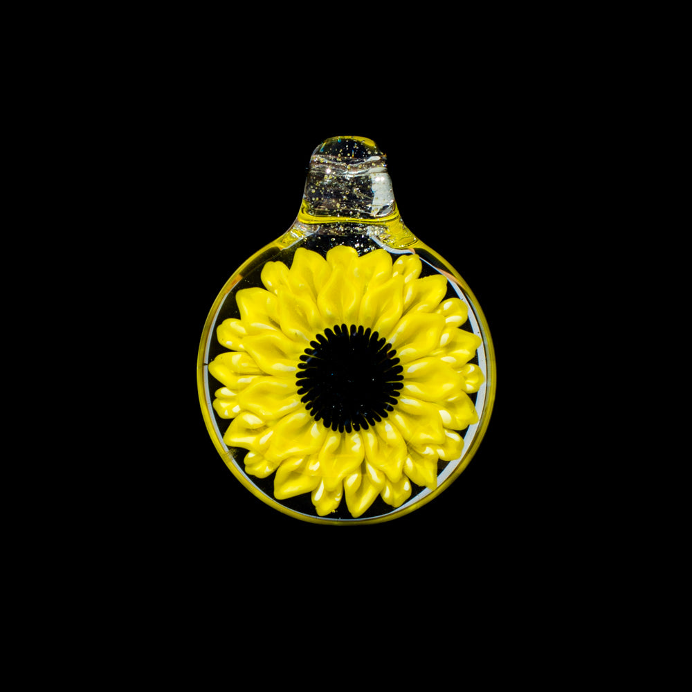 Glass By Blake - Small Sunflower Pendant