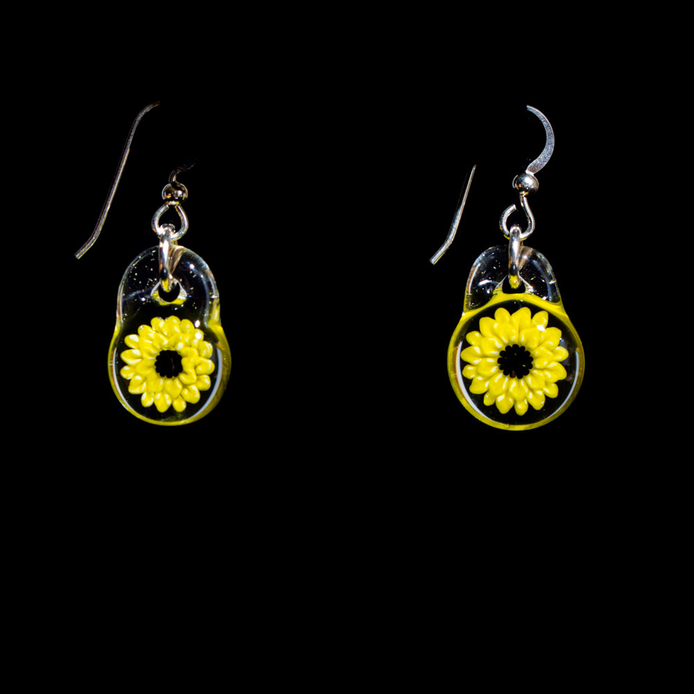 Glass By Blake - Sunflower Earrings