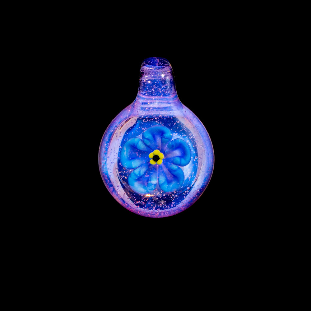 Glass By Blake - Tiny Forget Me Not Pendant