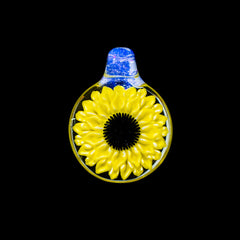 Glass By Blake - Tiny Sunflower Pendant
