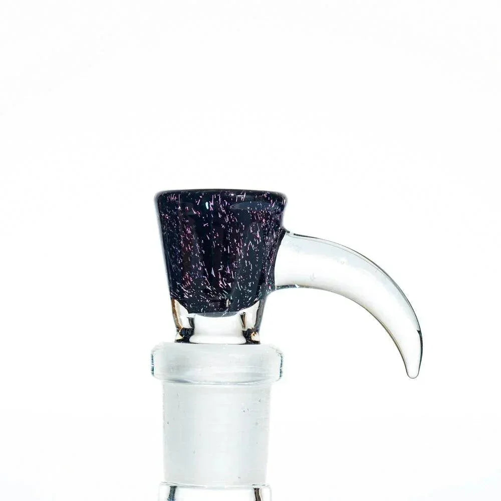 Glass Distractions - Black & Pink Dichro 14mm Flare Slide