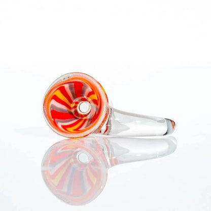 Glass Distractions - 14mm Dichro Linework Flare Slide