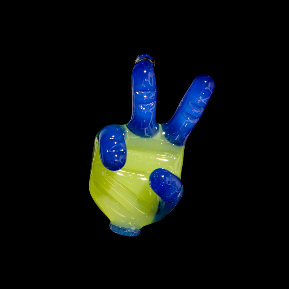 Goober Gabe - Blue Cheese & Antidote Peace Sign Mini Pendant