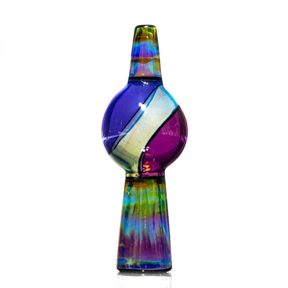 Halmy Glass - Empire, Gold Amethyst, Light Amber Blue & Nimbus Bubble Cap