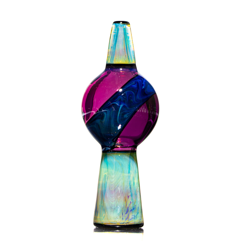 Halmy Glass - Gold Amethyst & Deppe's Darkness Bubble Cap
