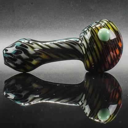 Hot Mess Glass - Dark Rainbow Spoon