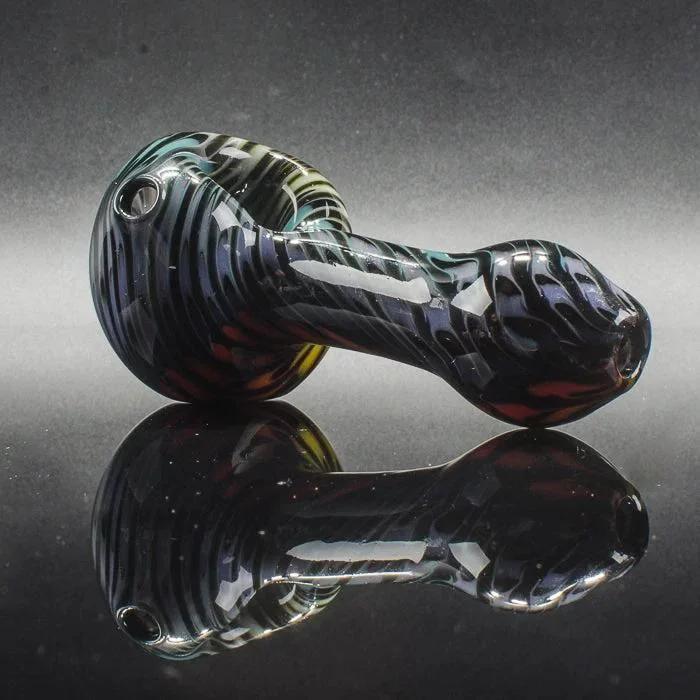 Hot Mess Glass - Dark Rainbow Spoon