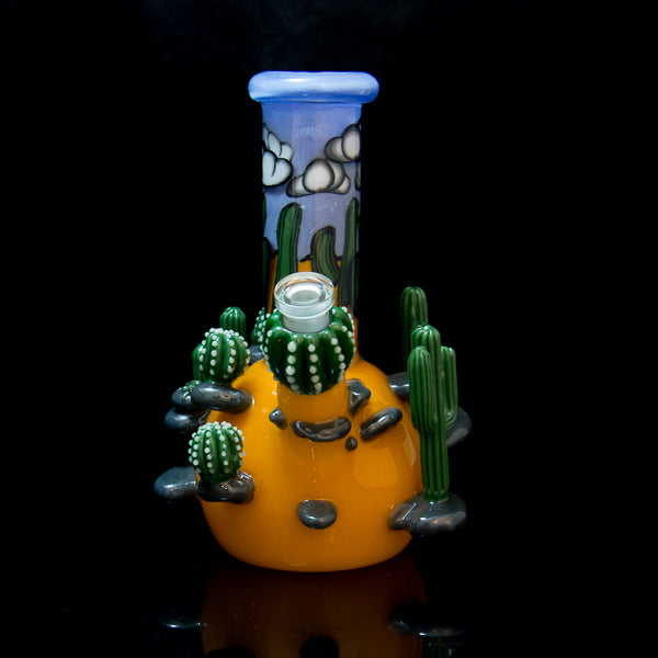Grimm Glass x Greg Wilson Double Layer Cactus Rig with Carb Cap