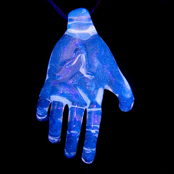 Bowman Glass - Blu-V Hand Pendant