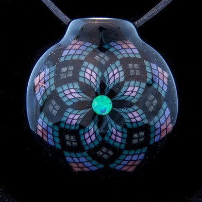 Lagrone Fillacello Pendant w/6mm Opal Coin #1