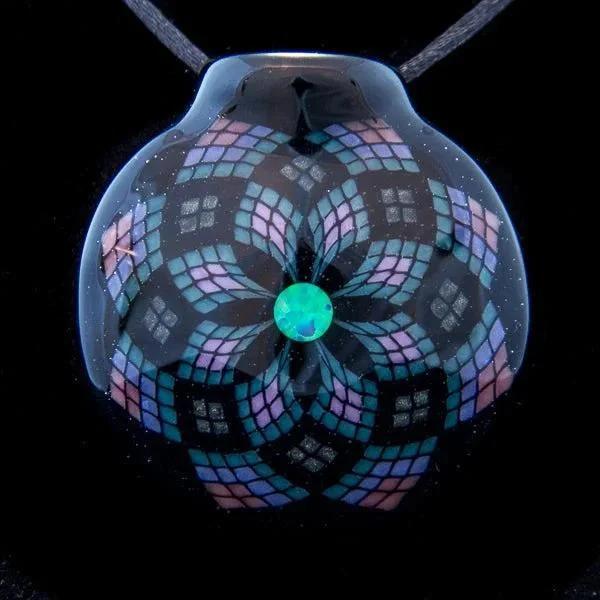 Lagrone Fillacello Pendant w/6mm Opal Coin #1