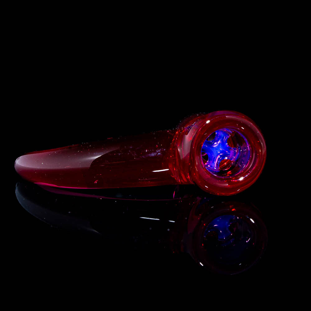 Ion Glass - 18mm Gold Ruby 4 Hole Slide