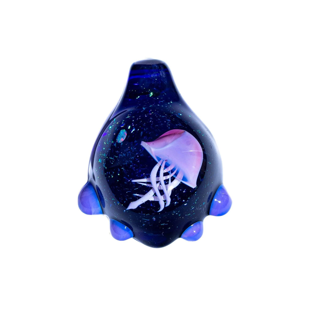 Josh Mazet - Blue Dichro Jellyfish Pendant