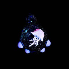 Josh Mazet - Blue Dichro Jellyfish Pendant