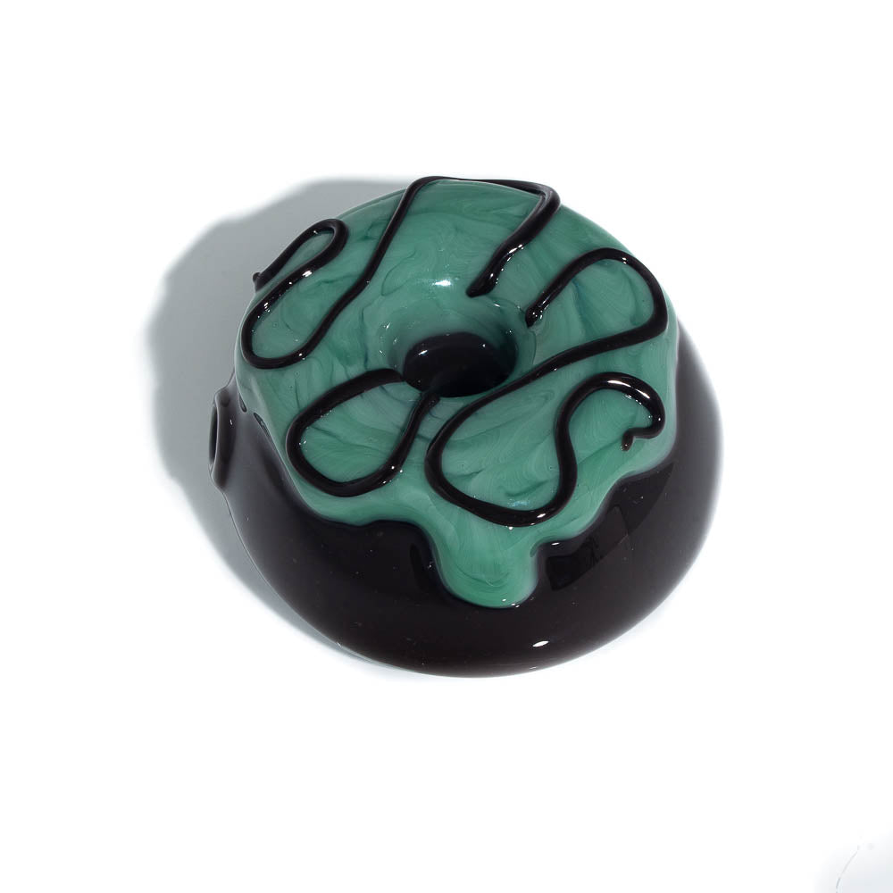 KGB "Glazed" - Chocolate & Mint Large Donut Dry Pipe