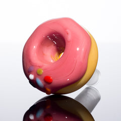 KGB Glass - Strawberry Frosted 14mm Donut Slide