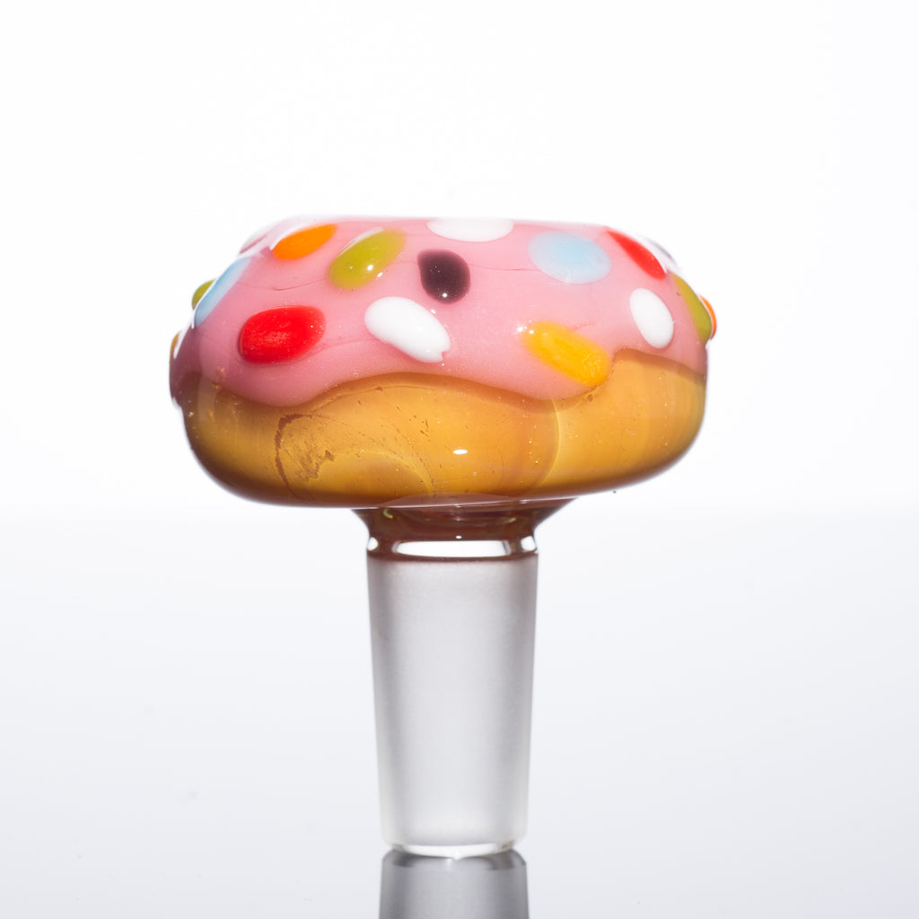 KGB Glass - Strawberry Frosted Sprinkles 14mm Donut Slide