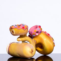KGB Glass - Strawberry Frosted Sprinkles Donut Jar Lock