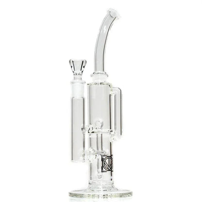 Licit Glass - 38 Special Flower Recycler Bent Neck