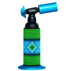 Lit Torches - Blue & Green Huichol Beadwork w/ Scope & Stack Blazer Big Shot