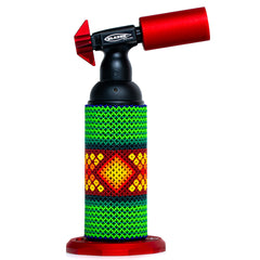 Lit Torches - Green & Crimson Fade Huichol Beadwork w/ Scope & Stack Blazer Big Shot
