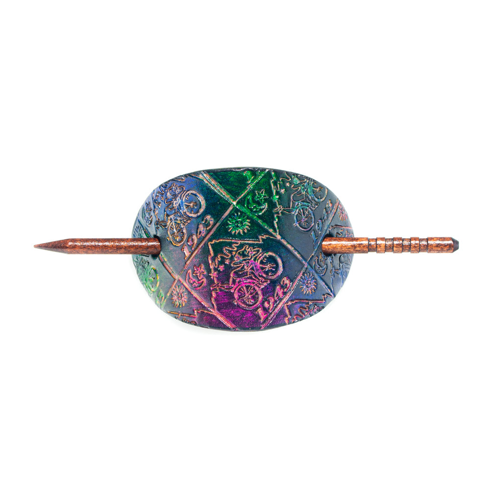 Lost Sailor Leather - Bicycle Day Heady Leather Barrette
