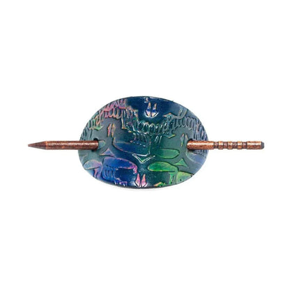 Lost Sailor Leather - Rainbow Stealie Heady Leather Barrette