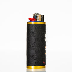 Made By Nola - Hand Painted Vintage Black Out Gucci Bic Lighter Sleeve