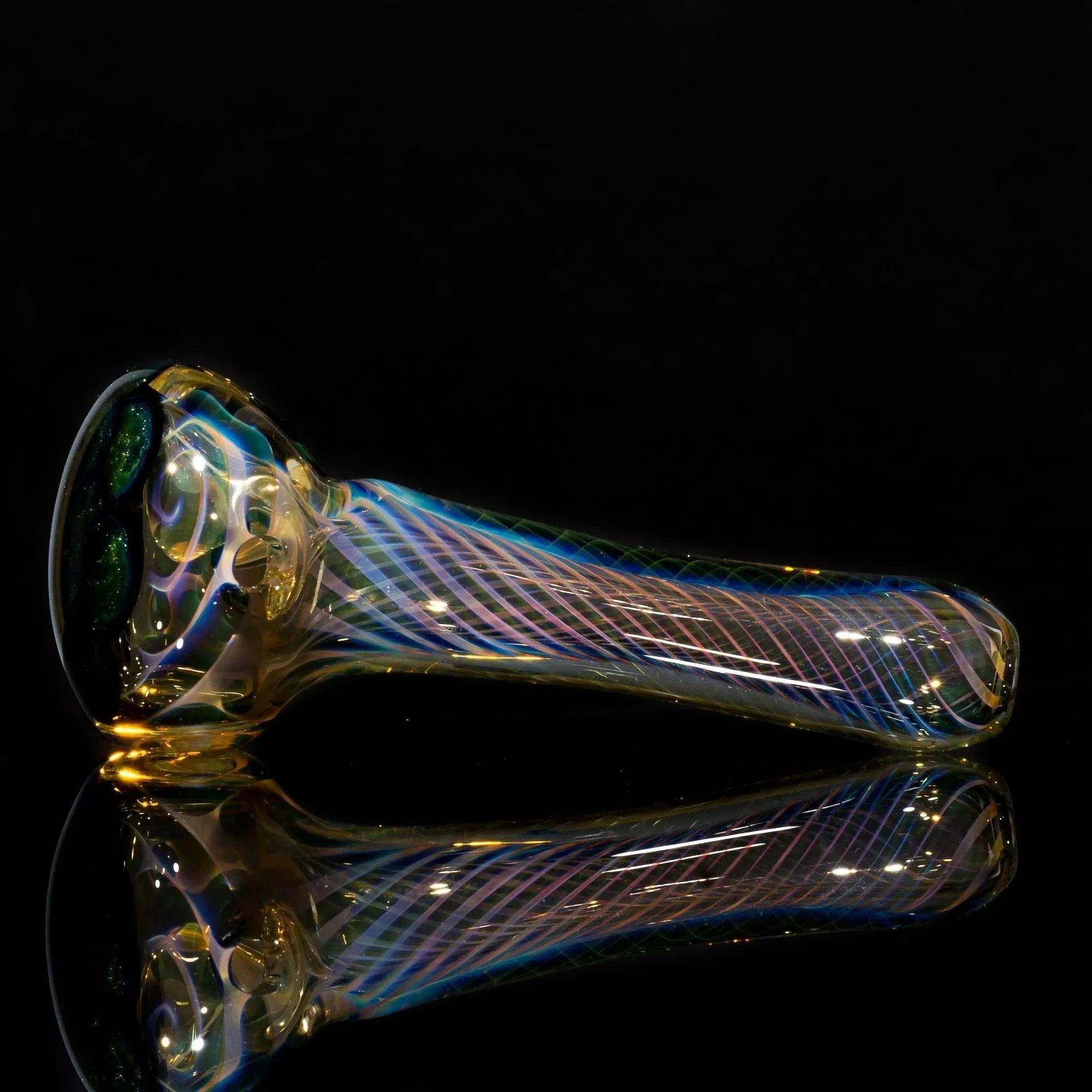 Matt 2000 Fumed Inside Out Dotstack Spoon Olive
