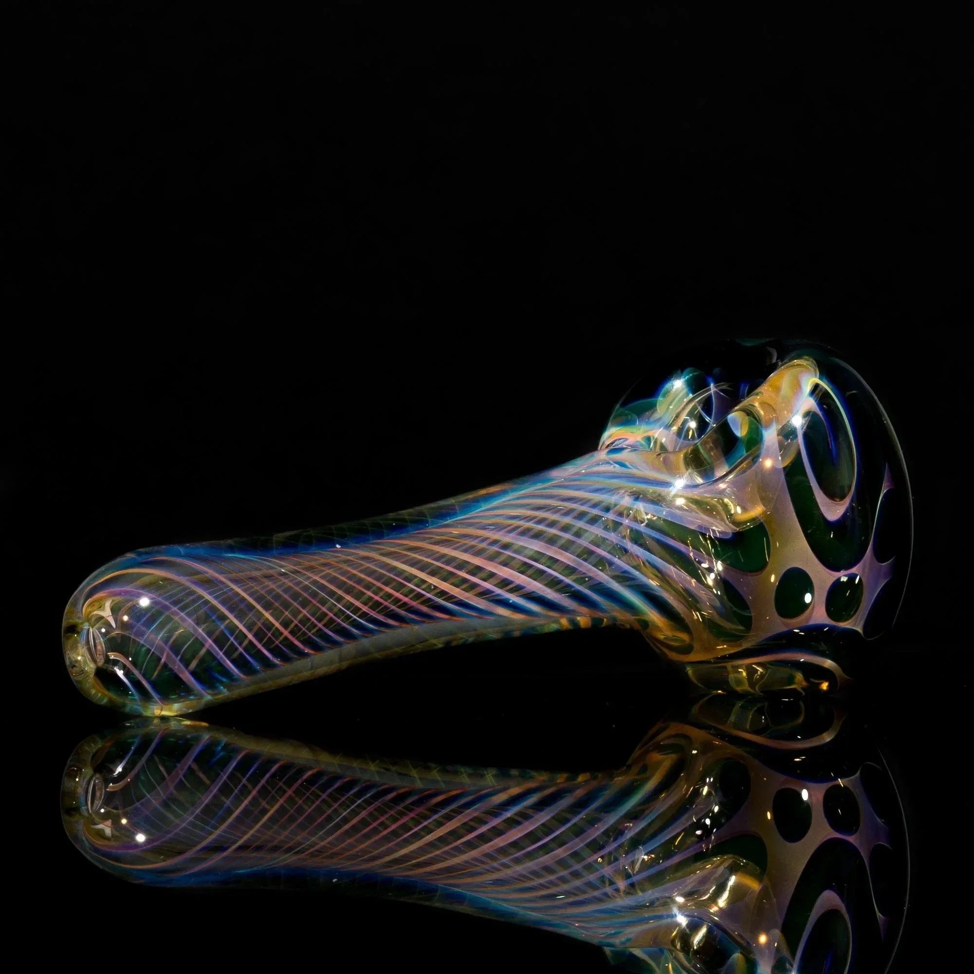 Matt 2000 Fumed Inside Out Dotstack Spoon Olive