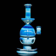 Miner Glass - Blue Stardust & Ghost Fab Egg Rig 10mm