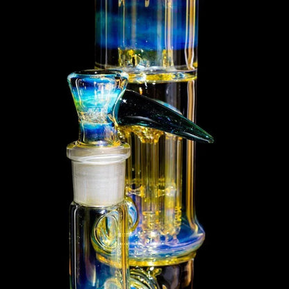 Mr. E - Fume Double Perc Flower Tube  w/ Slide