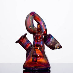 side product shot of glass snake by Niko Cray in Amber Purple