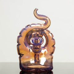 rear Product shot of glass nano snake made by Niko Cray in aphrodisiac 