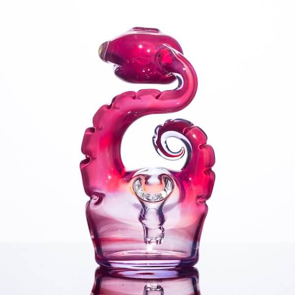 back product shot of glass nano snake by Niko Cray in phoenix 