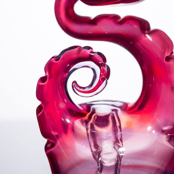product shot of glass nano snake by Niko Cray in phoenix 