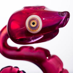 eye of snake product shot of glass nano snake by Niko Cray in phoenix 