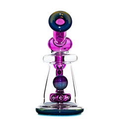 OM Glass - Gold Amethyst and Blue Slyme Terp Cannon