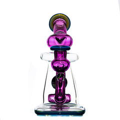 OM Glass - Gold Amethyst and Blue Slyme Terp Cannon