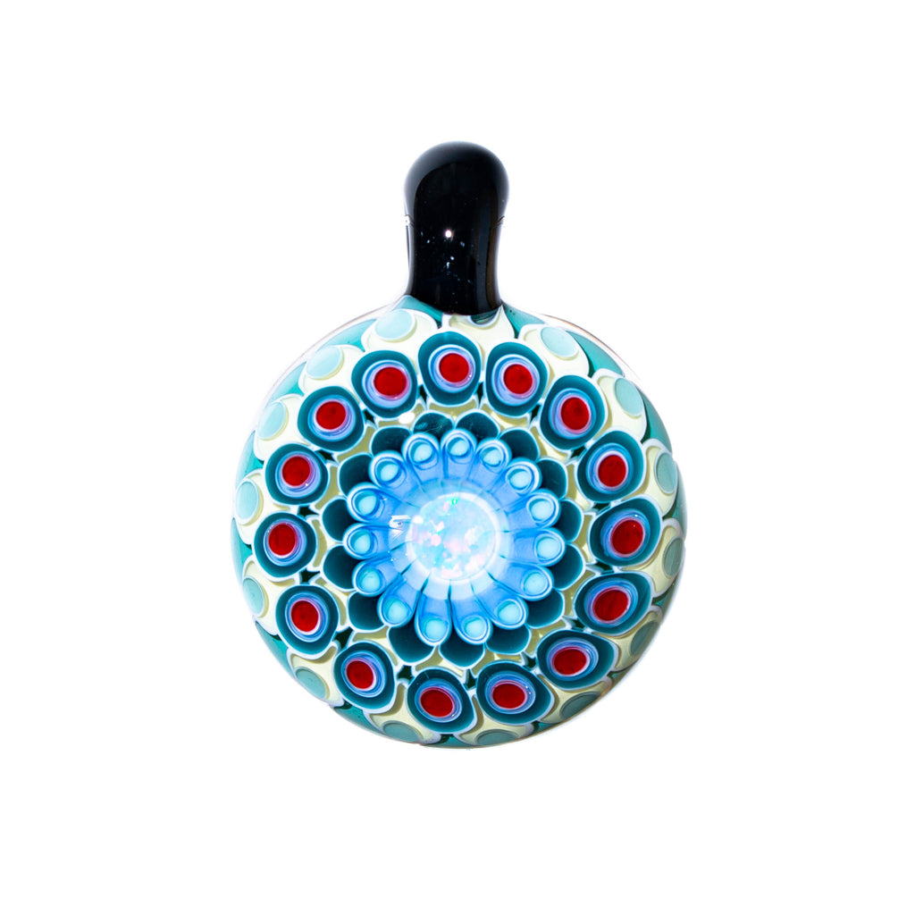 Olour Glass - Carnival Mandala 6mm Opal Pendant