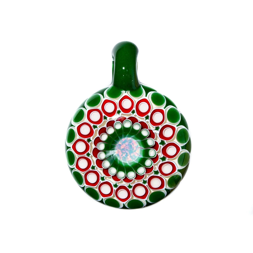 Olour Glass - Treehugger Mandala 6mm Opal Pendant