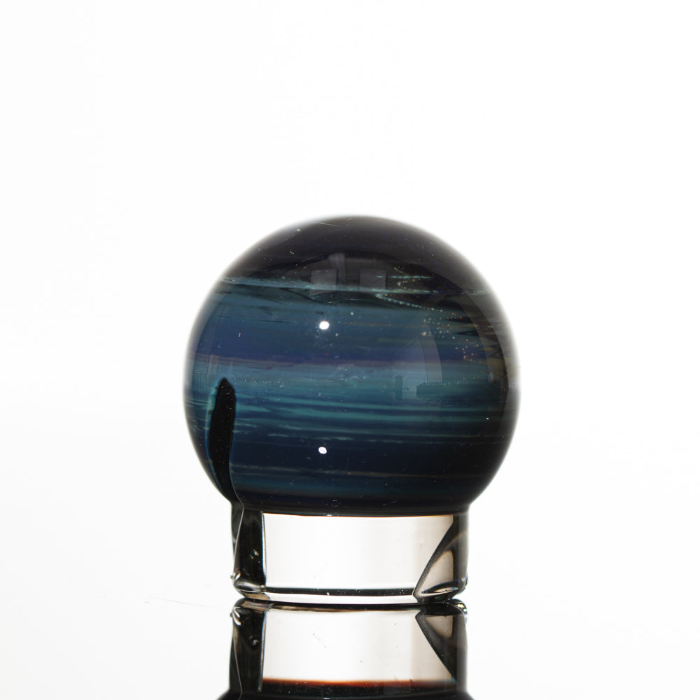 One Trick Pony - Blue Silver Marble Spinner Cap