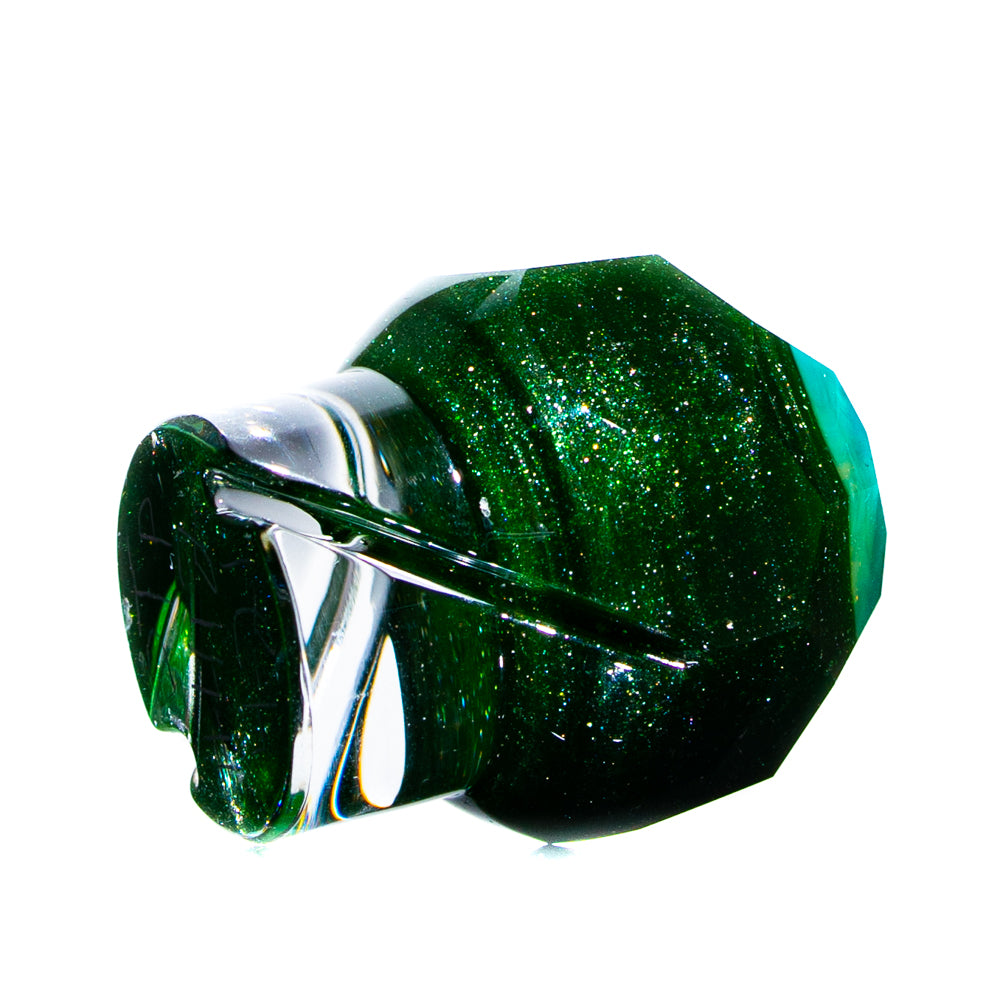 One Trick Pony - Gorra giratoria de mármol Stardust verde facetado de 2 tonos