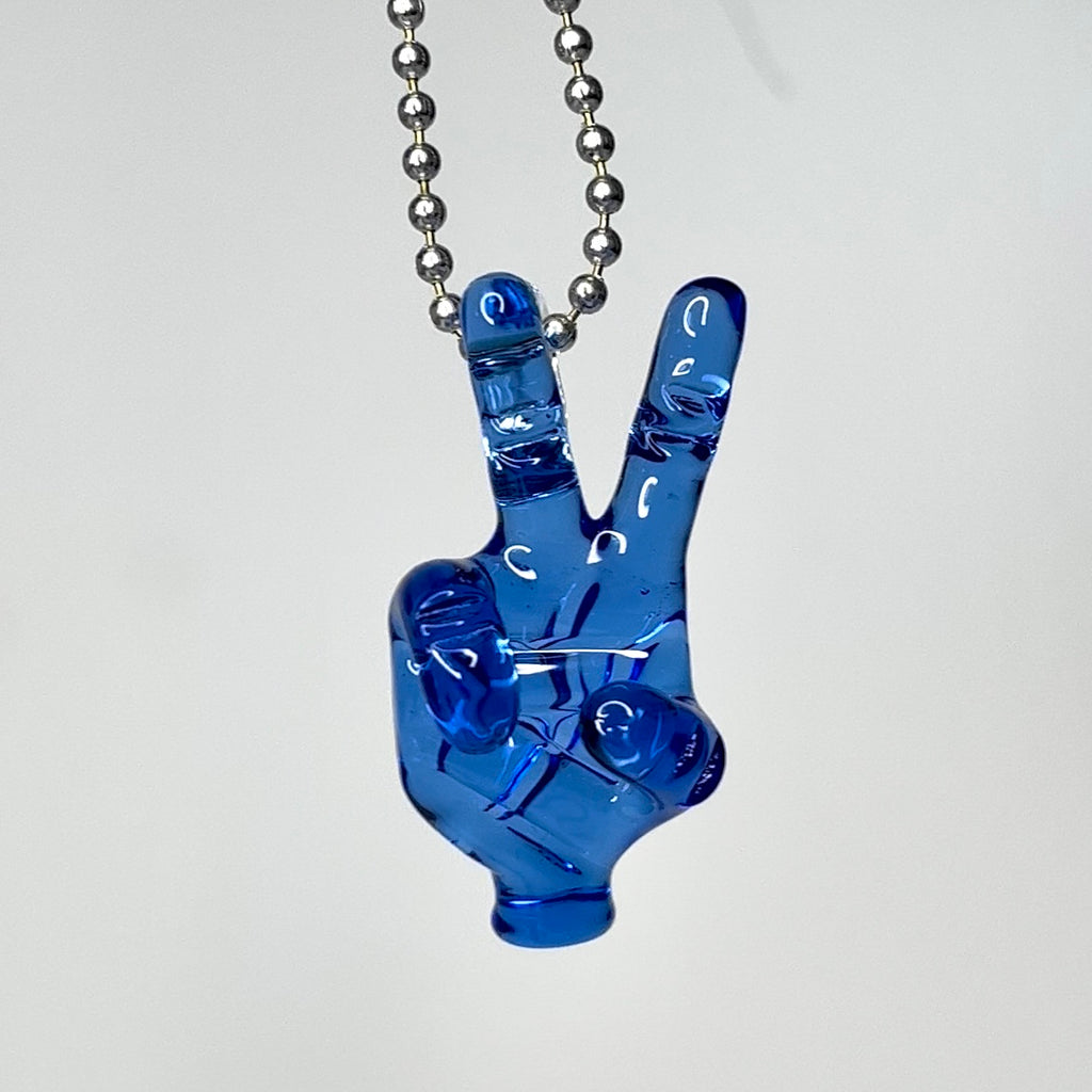 Goober Gabe - Blue Dream Peace Sign Mini Pendant