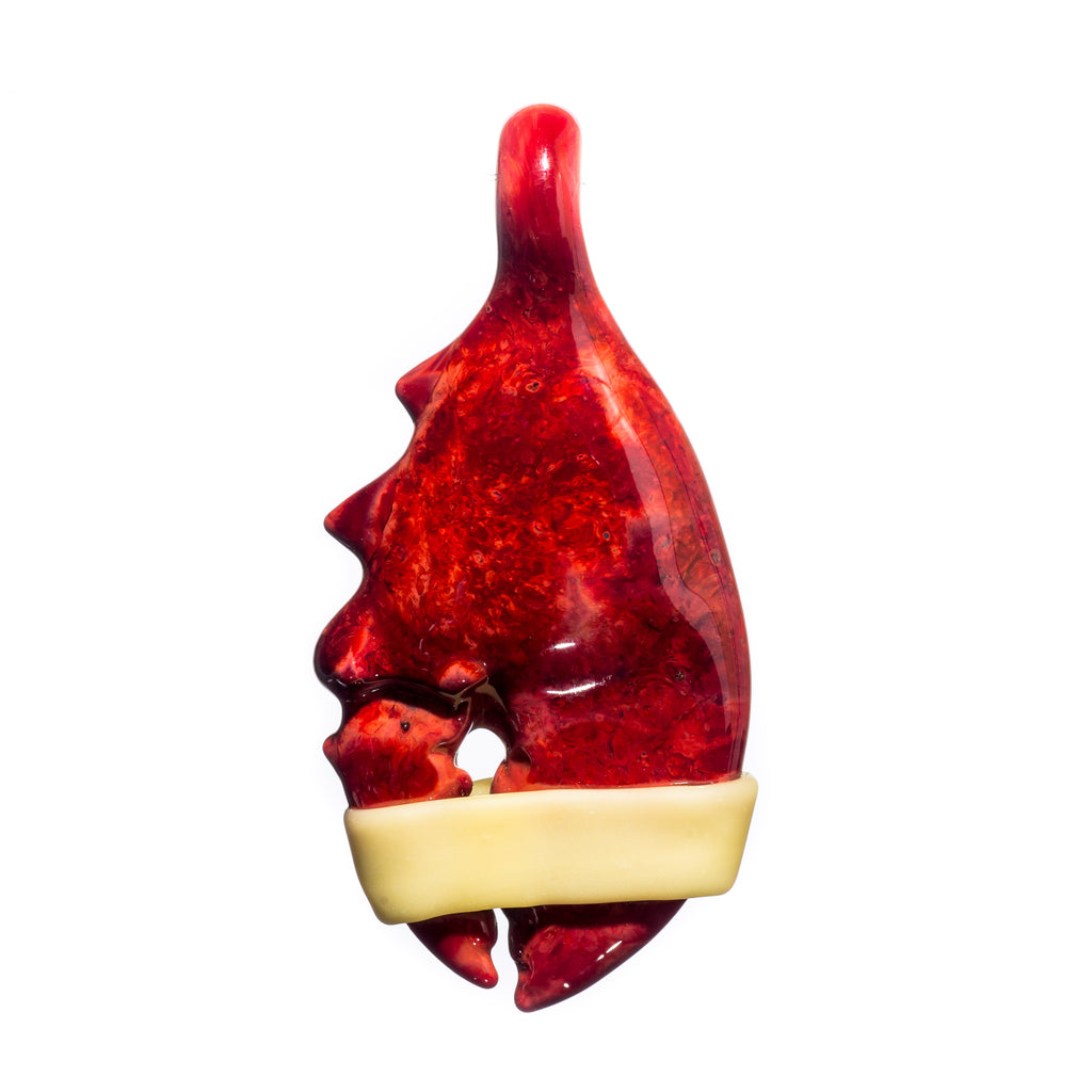 Pubz - Colgante de garra de langosta roja con base de goma