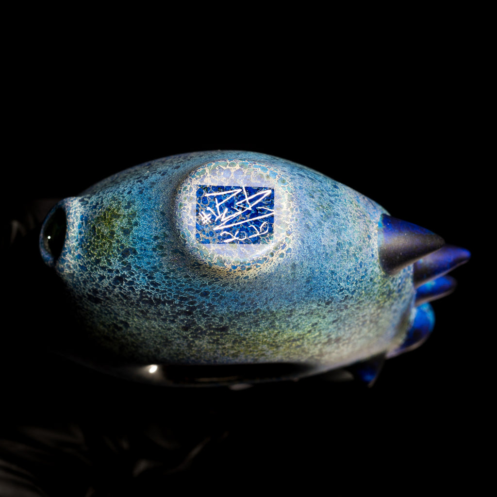 Pubz - Sandblasted Rare Blue Lobster Opal Pincher Dry Pipe