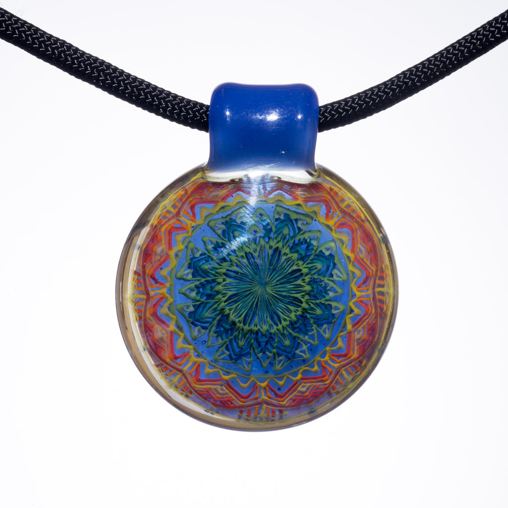Reed Glass - Blue Cheese Bail Pendant
