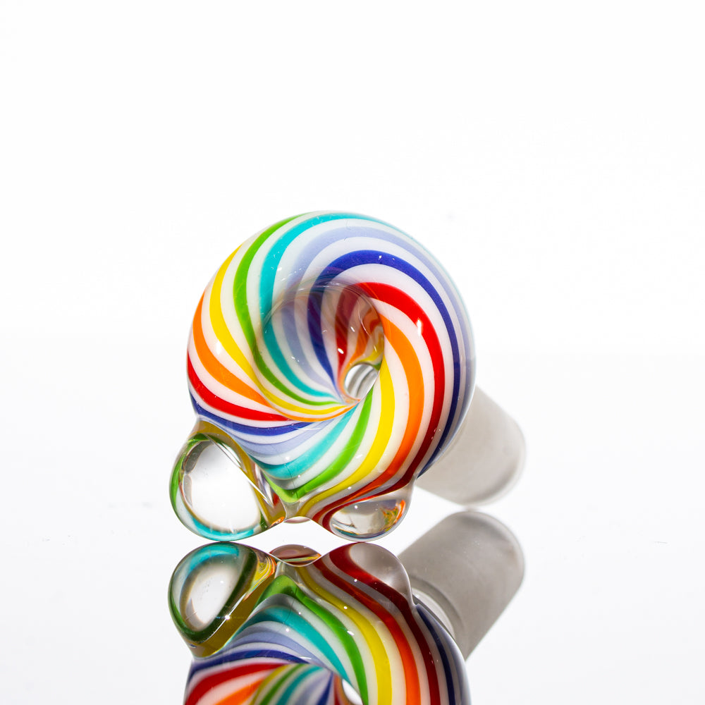 Reedo Glass - Diapositiva blanca arcoíris de 14 mm