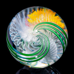 Richard Hollingshead - Green Twisted Lace & Marquise Black Opal Marble